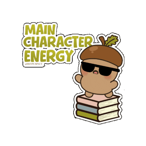 Main Character Books Sticker