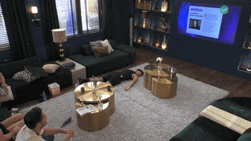 Floor Reaction GIF by Big Brother 2022