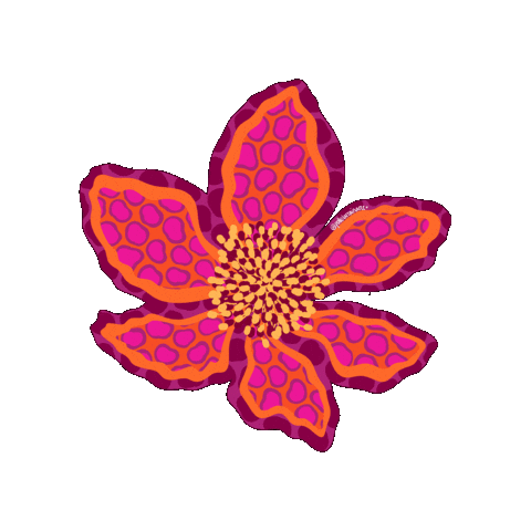 Flower Febrero Sticker