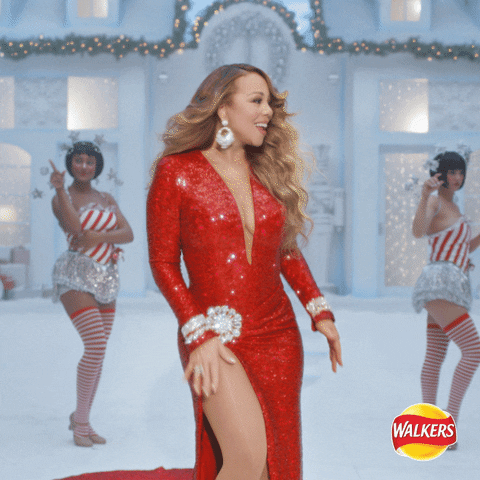 Mariah Carey Christmas GIF by Walkers Crisps