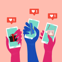 Social Media Hearts GIF by Flamingo Services