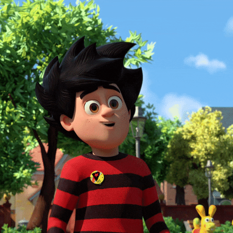 Excited Dennis And Gnasher Unleashed GIF by Beano Studios