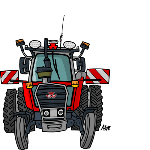 Tractor Sticker by Trekkerweb