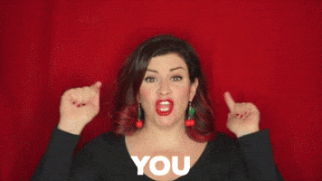 christinegritmon red thumbs up support encouragement GIF
