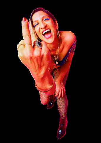 Rock N Roll Middle Finger GIF by goodnightsunrise
