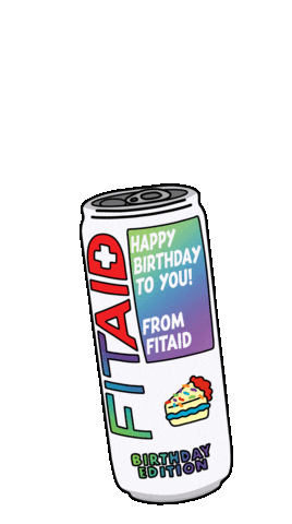 Happy Birthday Sticker by FITAID