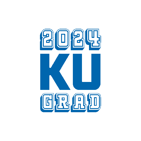 Class Of 2024 Ku Grads Sticker by University of Kansas