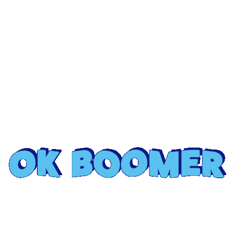 Baby Boomer Ok Sticker by Zephan