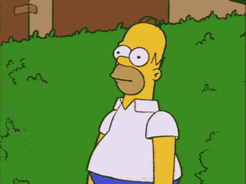 homer back away bush