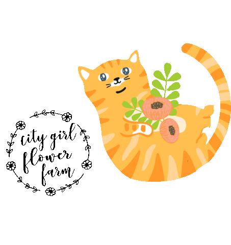 City Girl Flower Farm Sticker