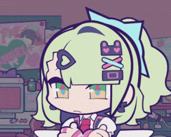 Thinking Chibi GIF