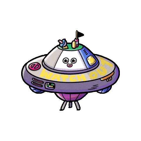 Plant Starship Sticker