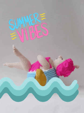 Summer Vibes Swimming GIF by TeaCosyFolk