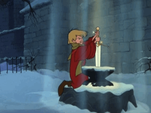 Image result for disney the sword in the stone gif