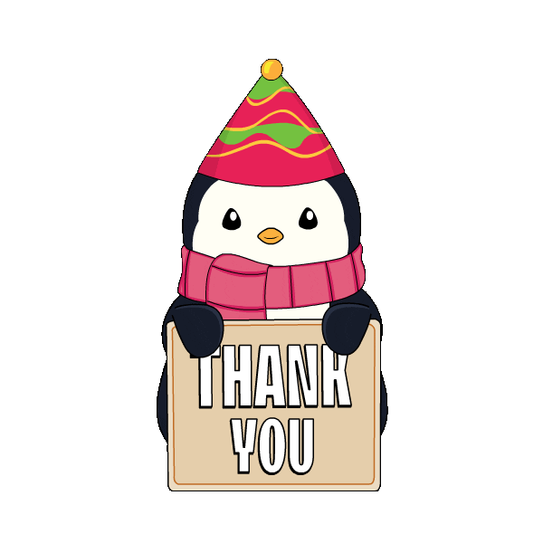 Thank You So Much Sticker by Pudgy Penguins