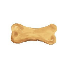 Bones Treat Sticker by Beco