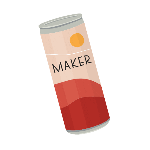 Red Wine Sticker by Maker Wine