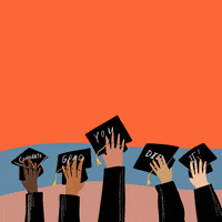 Graduating College Life GIF by BrittDoesDesign