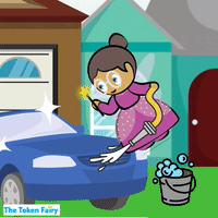 The Token Fairy Washes her Car