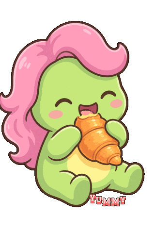 Cornetto Croissant Sticker by KuteCosmos | Home of Fruffy and 12 Kute Signs
