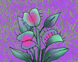 neptunyxa art animation illustration flower GIF
