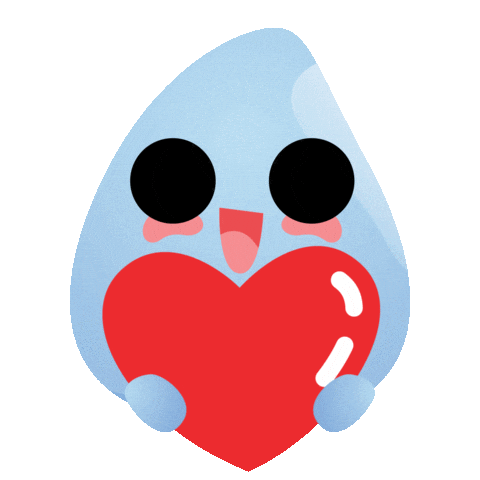 Valentines Day Chibi Sticker by Kurin Water