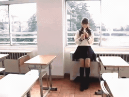 meganechin idol gravure GIF
