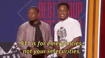 jason mitchell 911 is for emergencies not your insecurities GIF by BET Awards