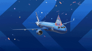 Happy Birthday Travel GIF by Breeze Airways