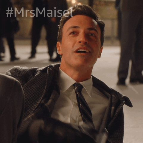 Number One Cheers GIF by The Marvelous Mrs. Maisel