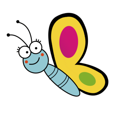 Mariposa Sticker by Kids Bee Happy