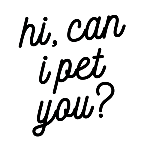 I Love Dogs Hello Sticker by Oink Pet Supply