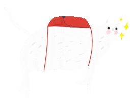 Cat School Sticker