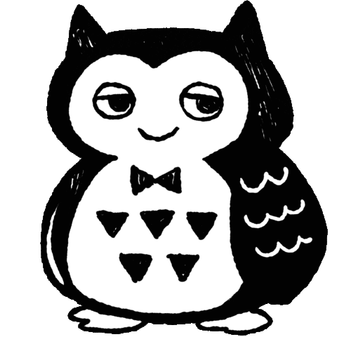 Blink Owl Sticker
