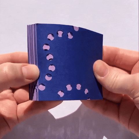 helencferry animation book worm paper GIF