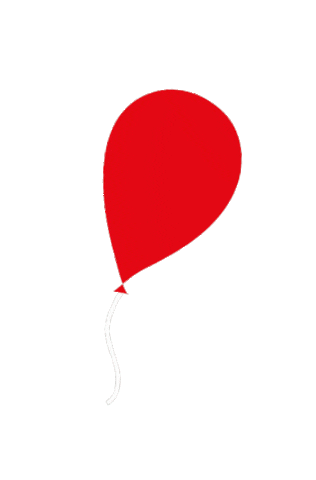 Red Balloon Love Sticker by sterossetti