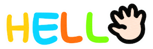 Say Hi Hello Sticker