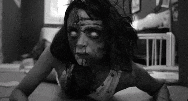 black and white bw zombie dead