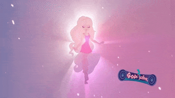 GodsSchool anime animation pink magical GIF