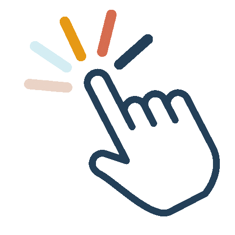 Hand Click Sticker by A Dose of Rose