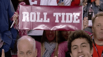 Roll Tide GIF by giphydiscovery