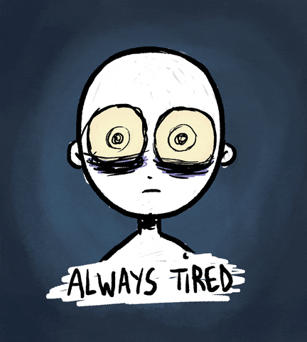 Tired Sleep GIF by Sow Ay