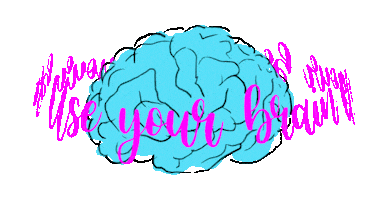 Think Use Your Brain Sticker