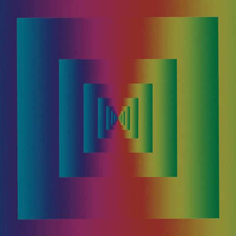 chromatic labyrinth GIF by RetroCollage