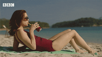 Beach Drinking GIF by BBC