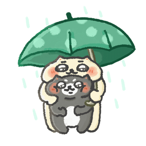 Raining Rainy Day Sticker