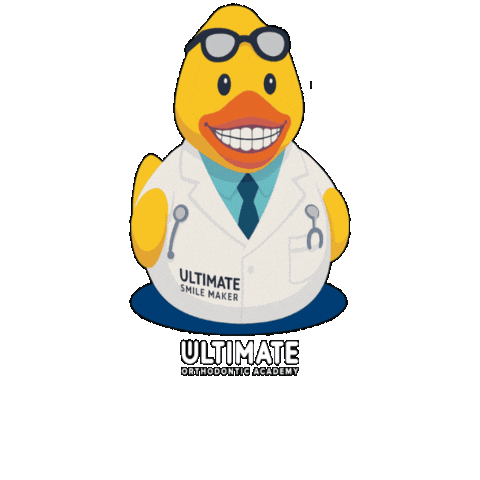Rubber Duck Doctor Sticker by Ultimate Orthodontic Academy