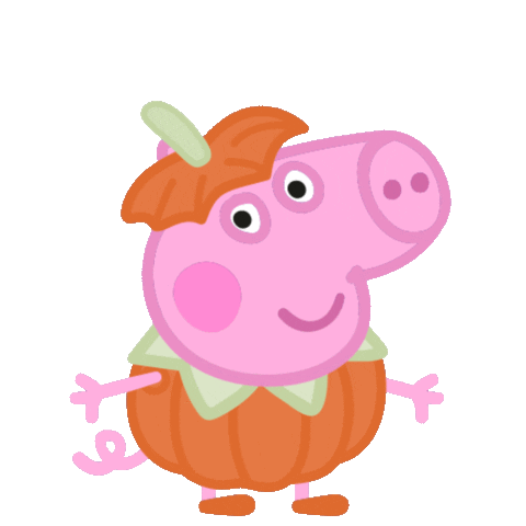 Trick Or Treat Halloween Sticker by Peppa Pig