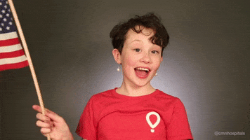 4Th Of July Reaction GIF by Children's Miracle Network Hospitals