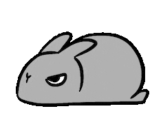Angry Bunny Sticker by bunny_is_moving